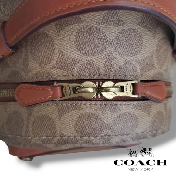 Coach 32715 Campus Backpack 23 In Signature Coated Canvas & Refined Calf Leather